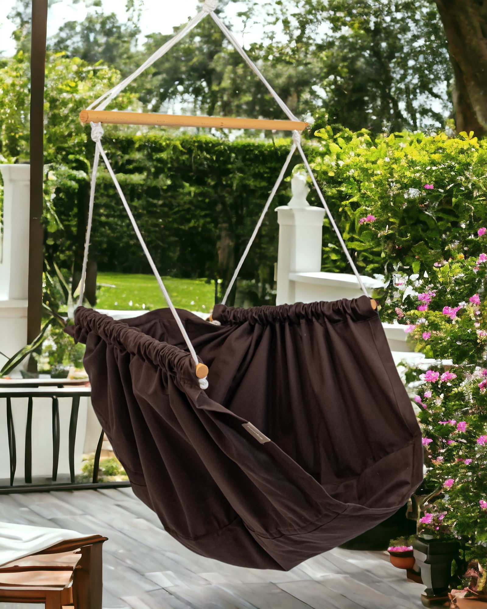 homba® zen Hängesessel Baumwolle braun