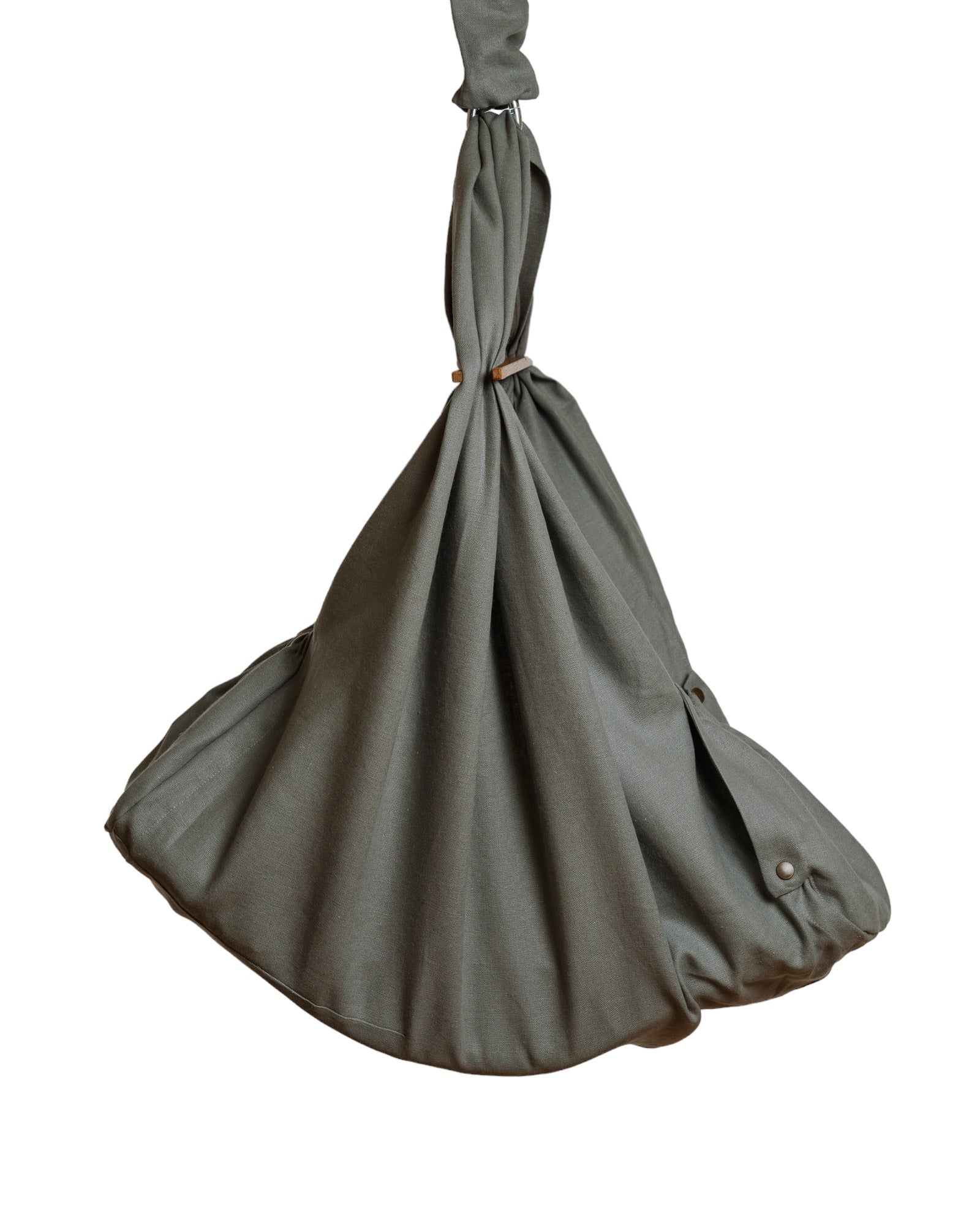 homba® Baby Hängewiege Leinen grau