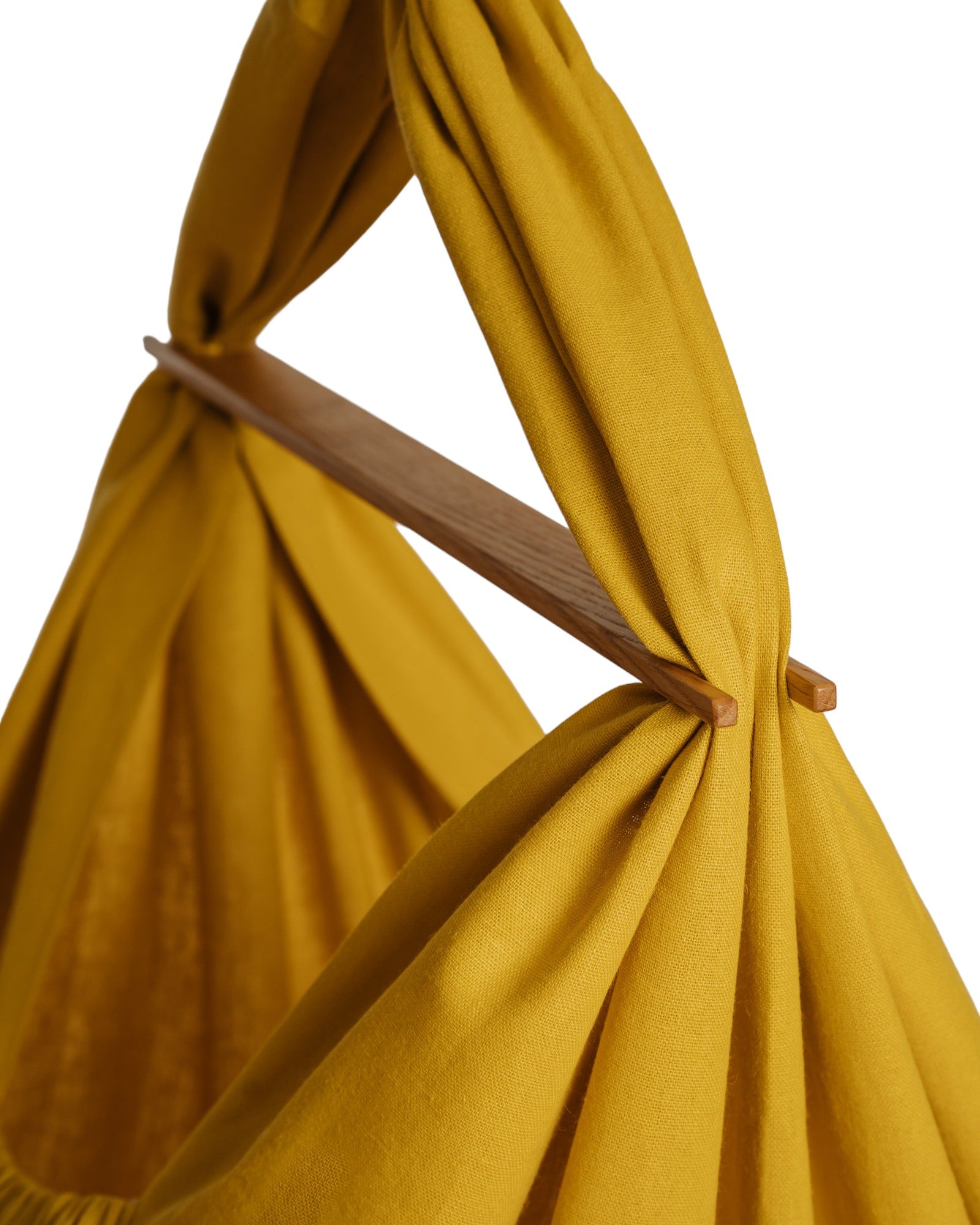 homba® baby hanging cradle linen yellow