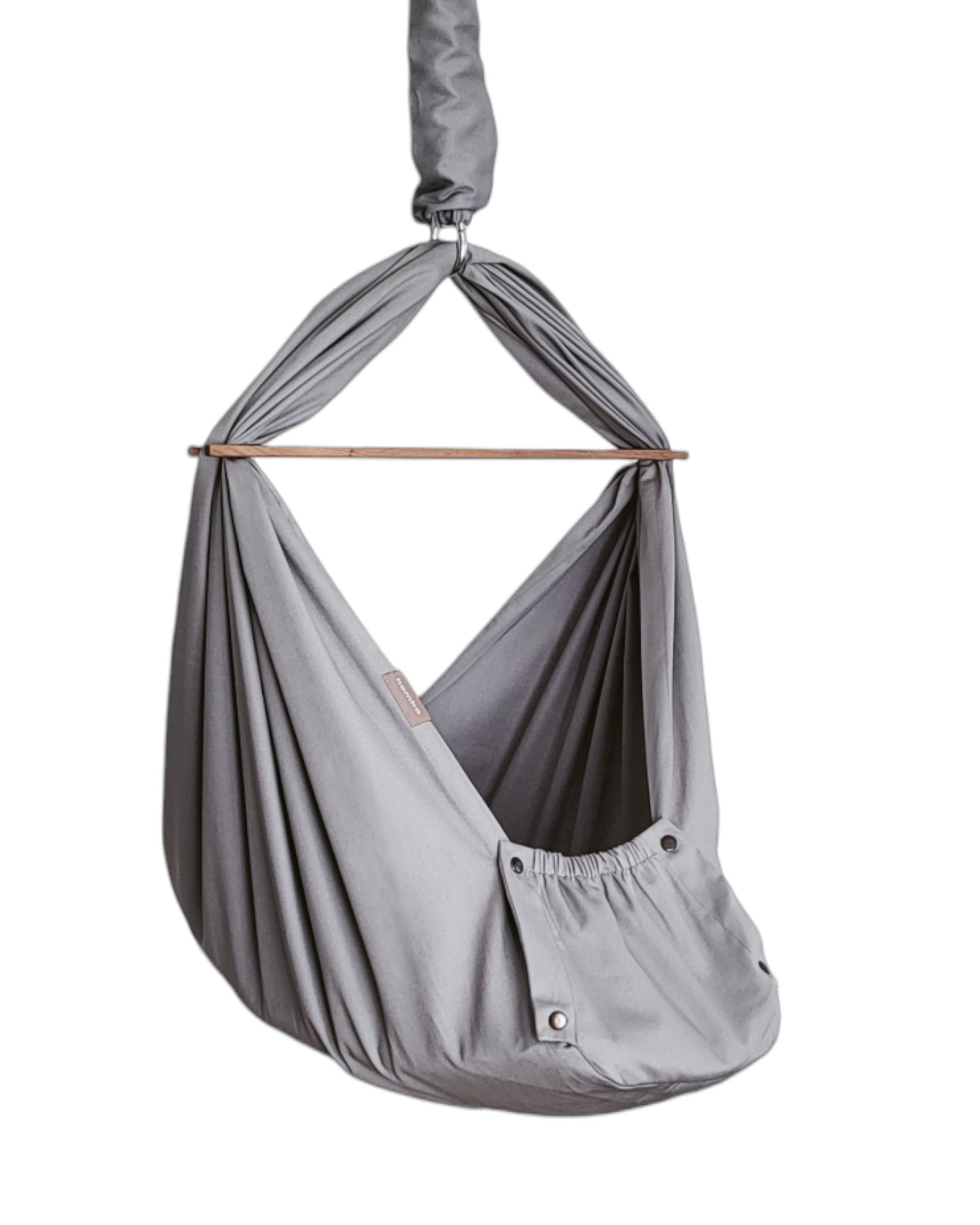 homba® Baby Hängewiege Baumwolle grau
