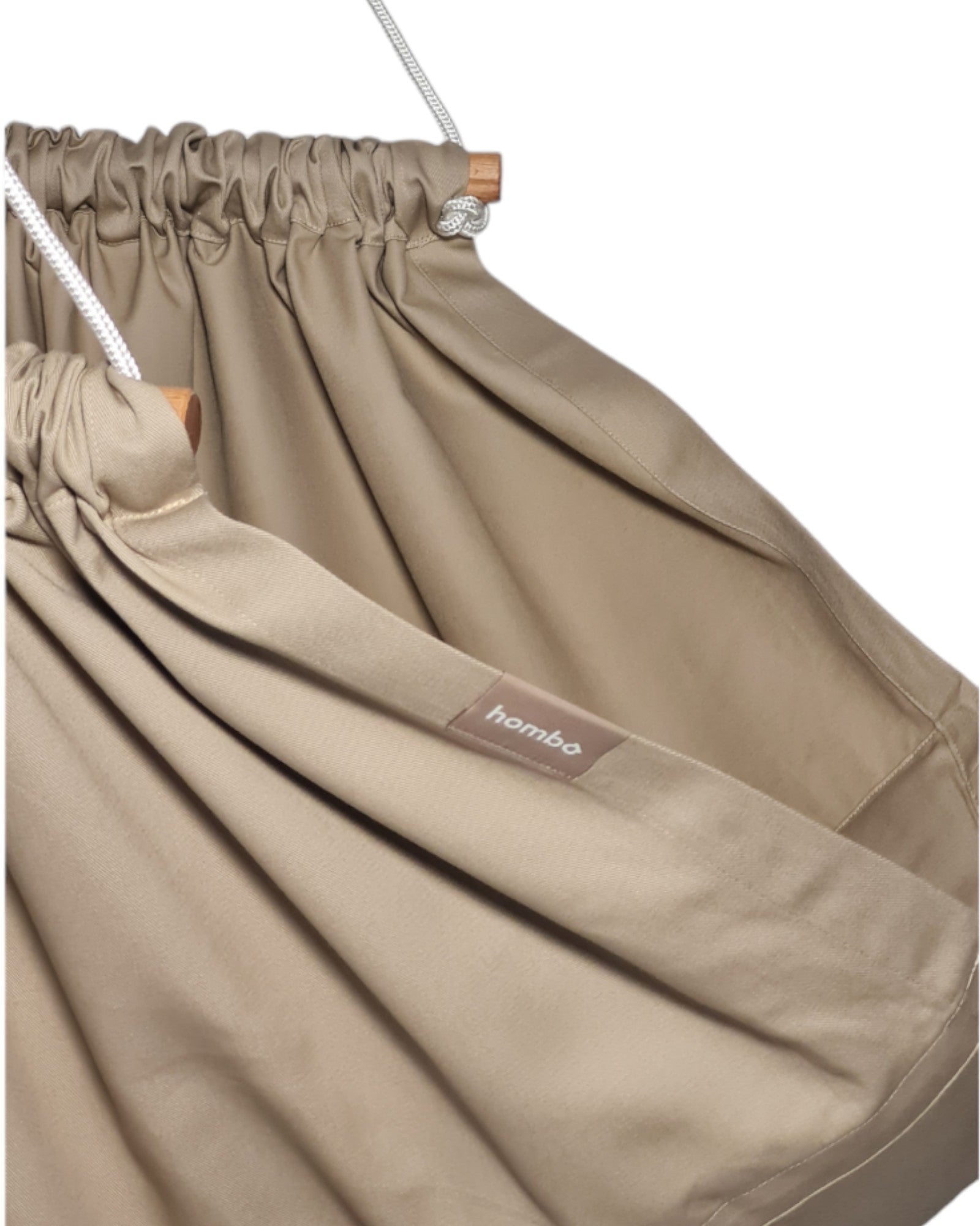 homba® Zen Mini Hängesessel Baumwolle Beige (2-10 Jahre)