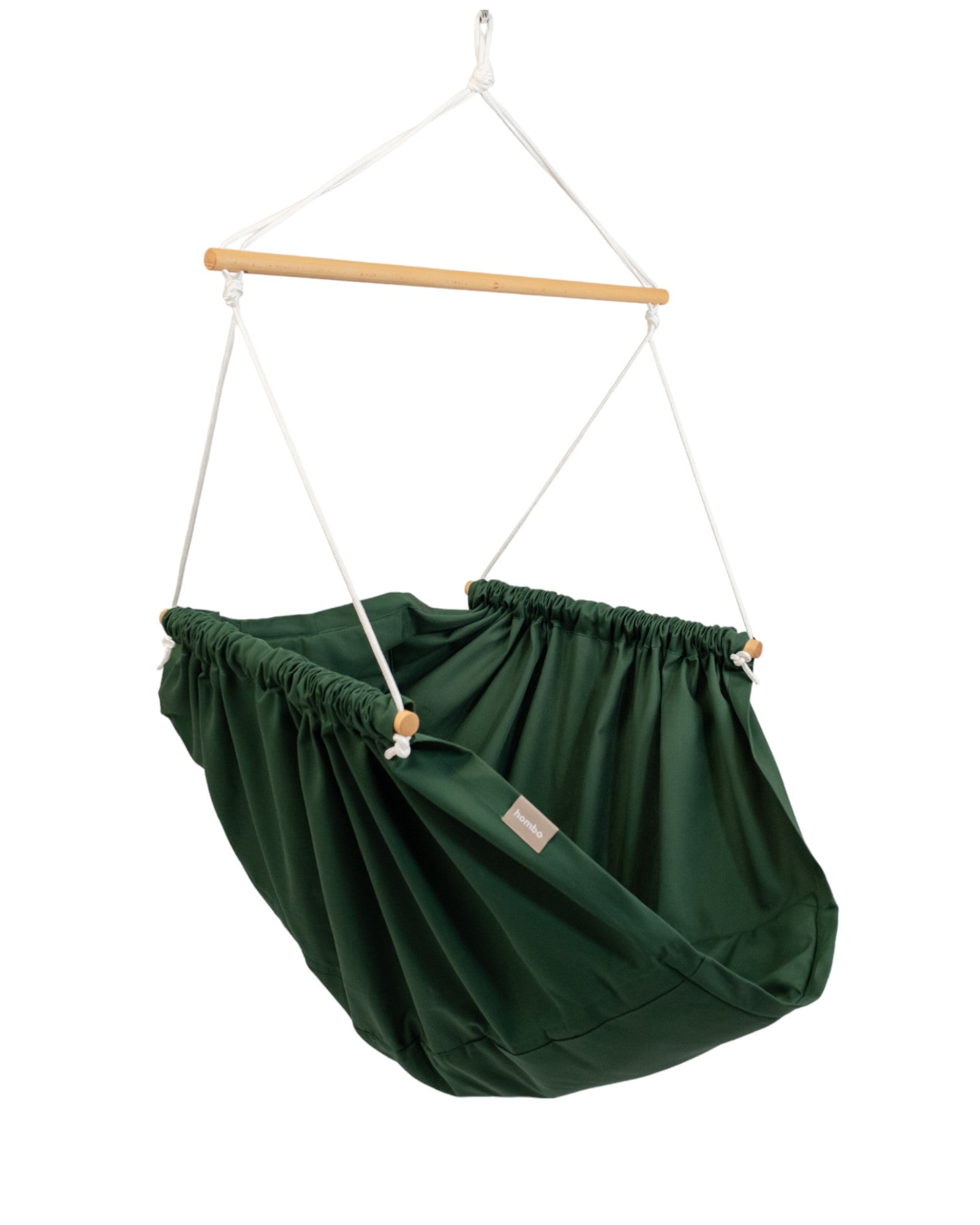 homba® zen mini hanging chair cotton green (2-10 years)