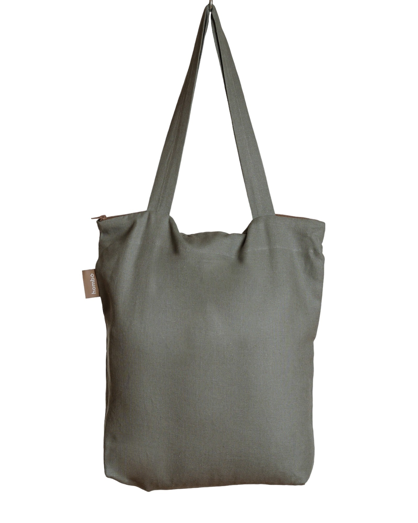 homba® baby hanging cradle linen grey